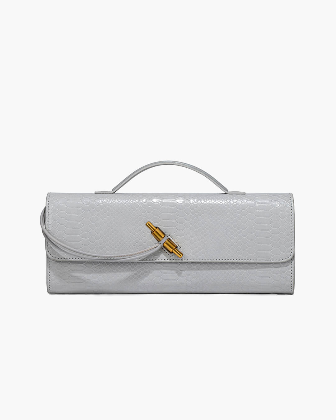 Bianca Croc-embossed Leather Bag