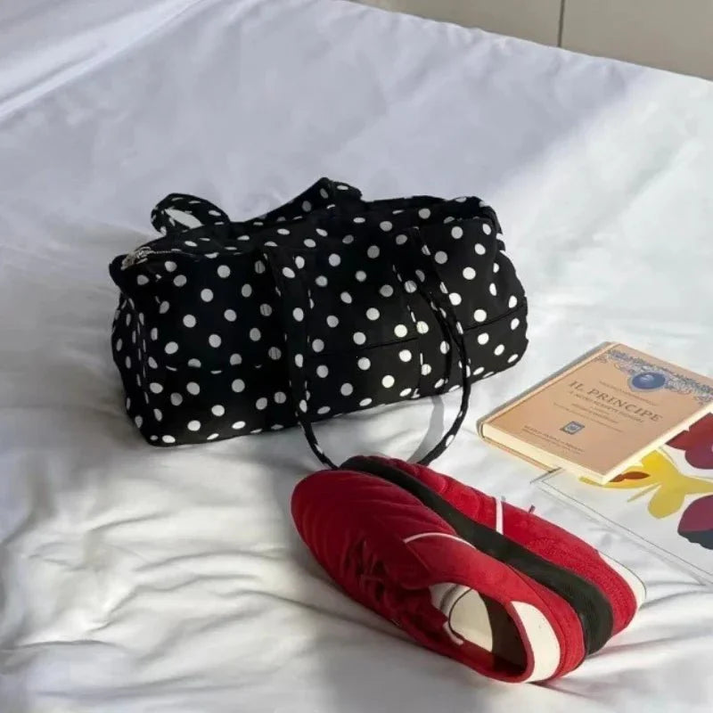 Kate Polka Dot Mini Duffle Bag