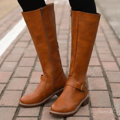 Women’s Classic Buckle Knee-High Boots
