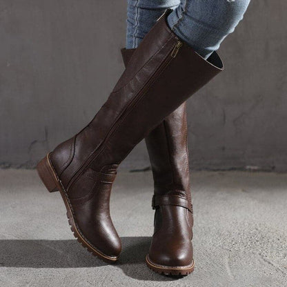 Women’s Classic Buckle Knee-High Boots