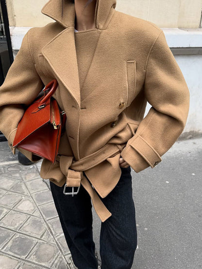 Elaine Belted Short Coat