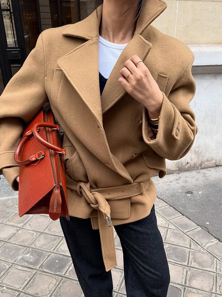 Elaine Belted Short Coat