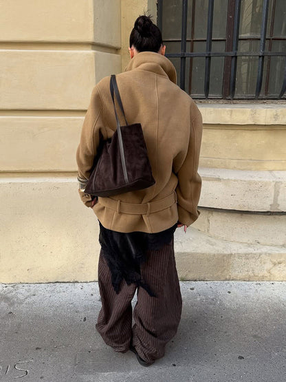 Elaine Belted Short Coat