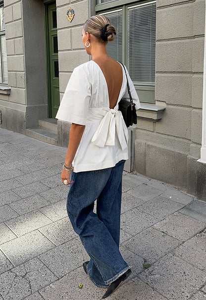 Clarisse White Tuco Top