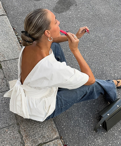 Clarisse White Tuco Top