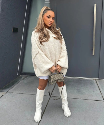 Women’s Casual Relaxed Turtleneck Sweater