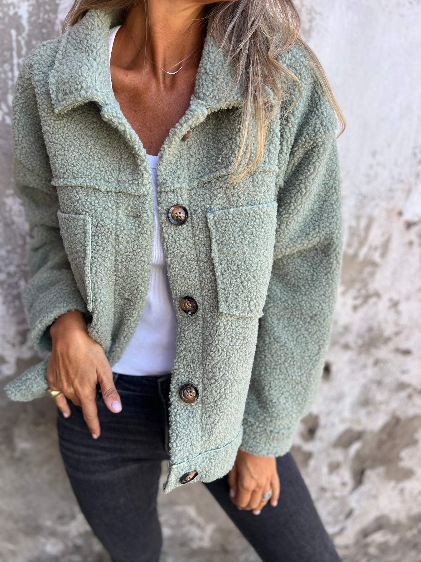 Women’s Casual Sherpa Fleece Jacket