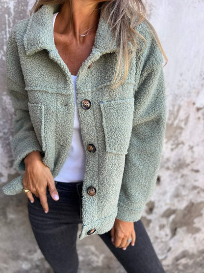 Women’s Casual Sherpa Fleece Jacket