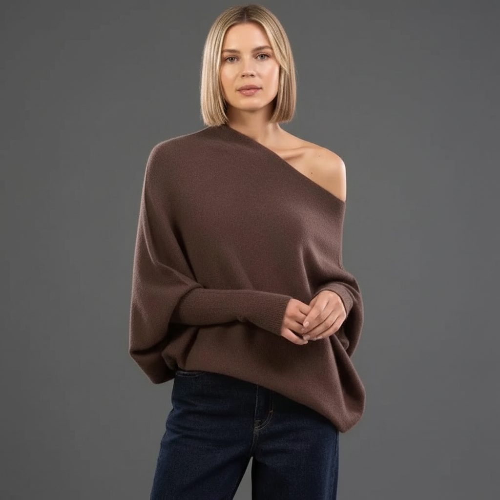 Women’s Off-Shoulder Loose Fit Sweater