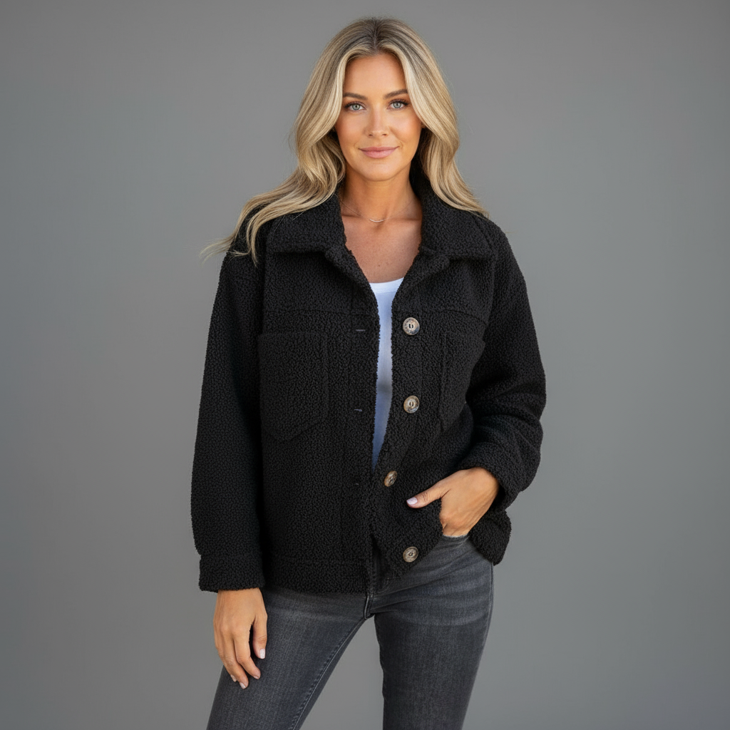 Women’s Casual Sherpa Fleece Jacket