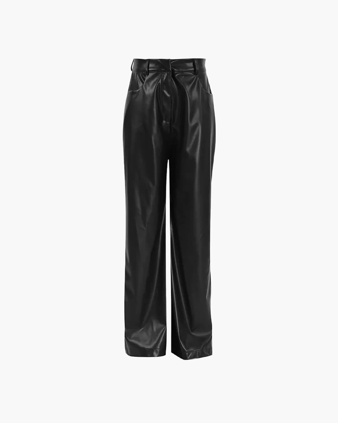 Ada Wide Leg Leather Pants
