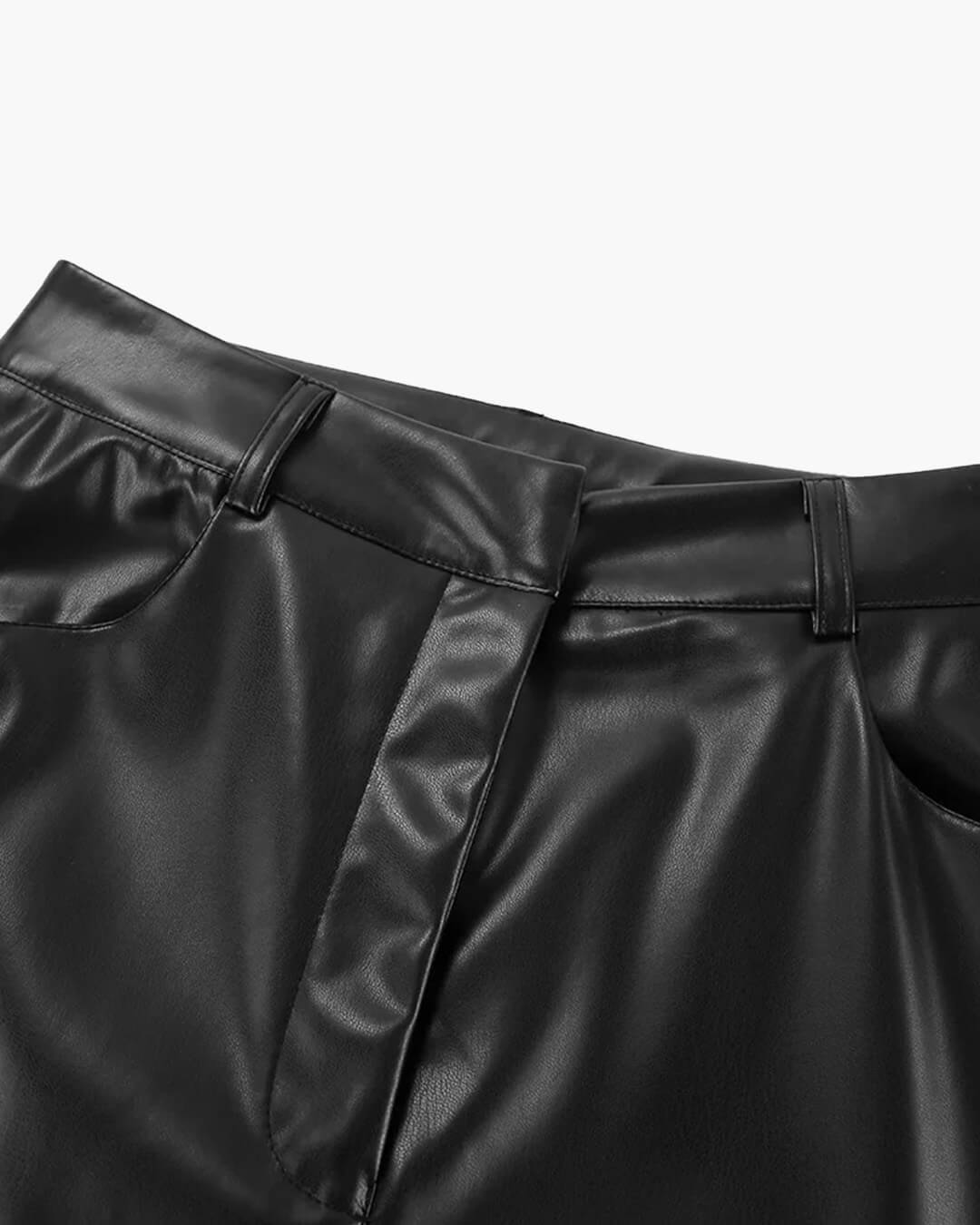 Ada Wide Leg Leather Pants