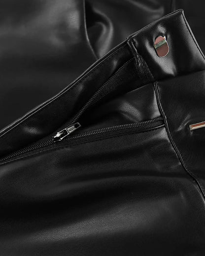 Ada Wide Leg Leather Pants