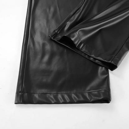 Ada Wide Leg Leather Pants