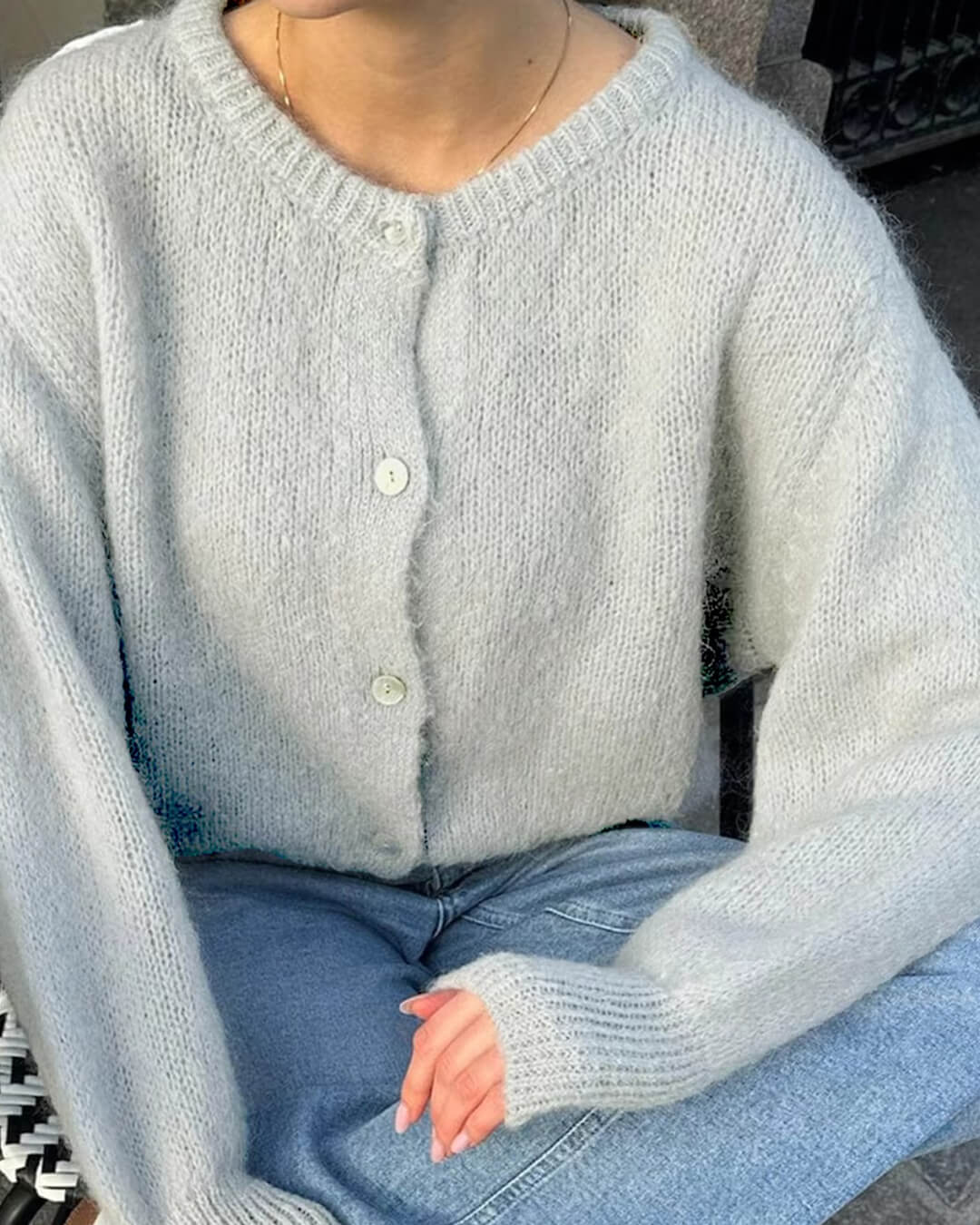 Freya Fuzzy Knit Cardigan