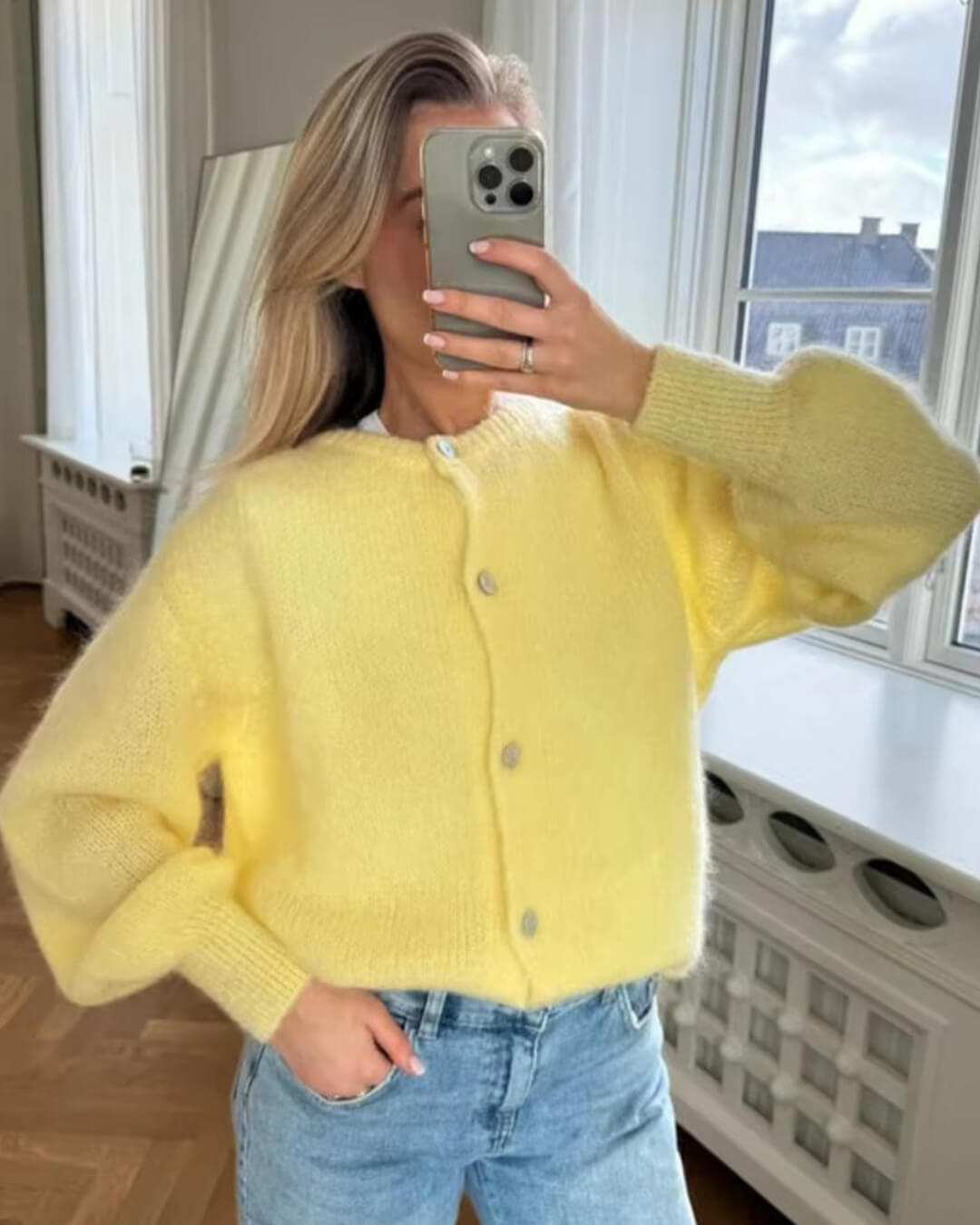 Freya Fuzzy Knit Cardigan