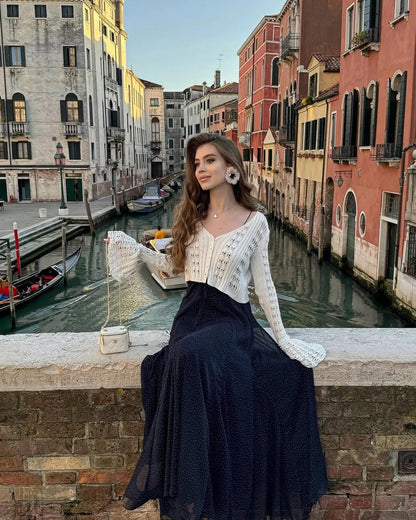 Ivana Hollow Out Knitted Cardigan