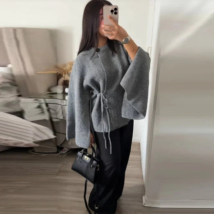 Suzette Slit Batwing Cardigan