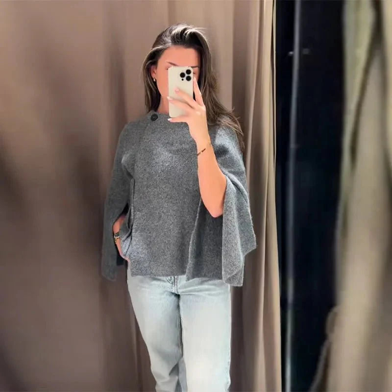 Suzette Slit Batwing Cardigan