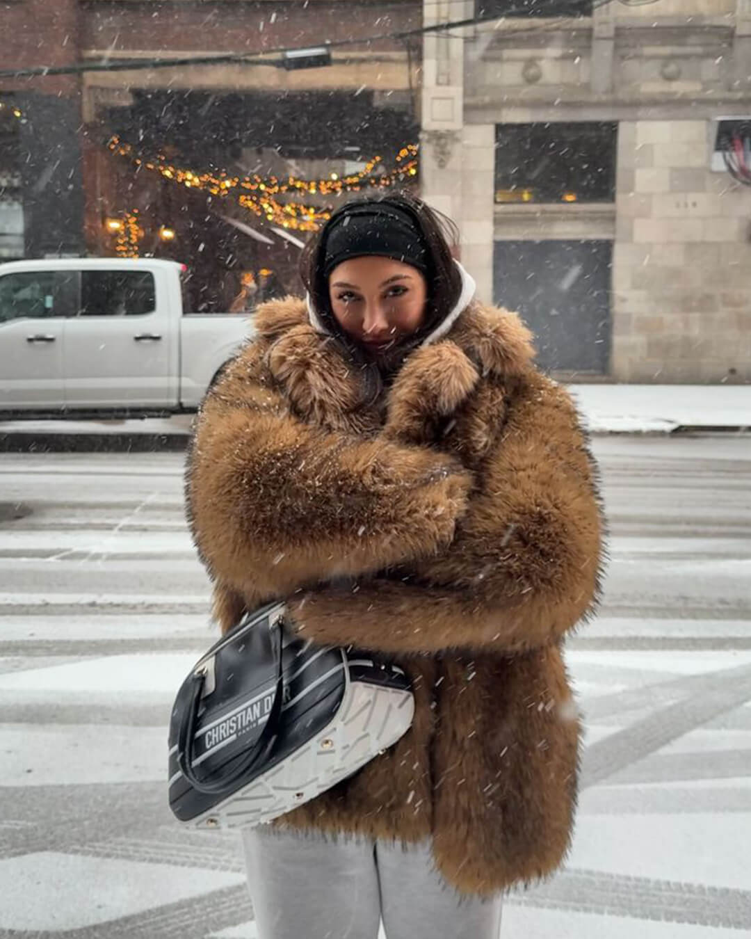 Carissa Faux Fur Coat