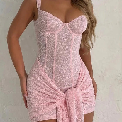 Amanda Sleeveless Corset Mini Dress