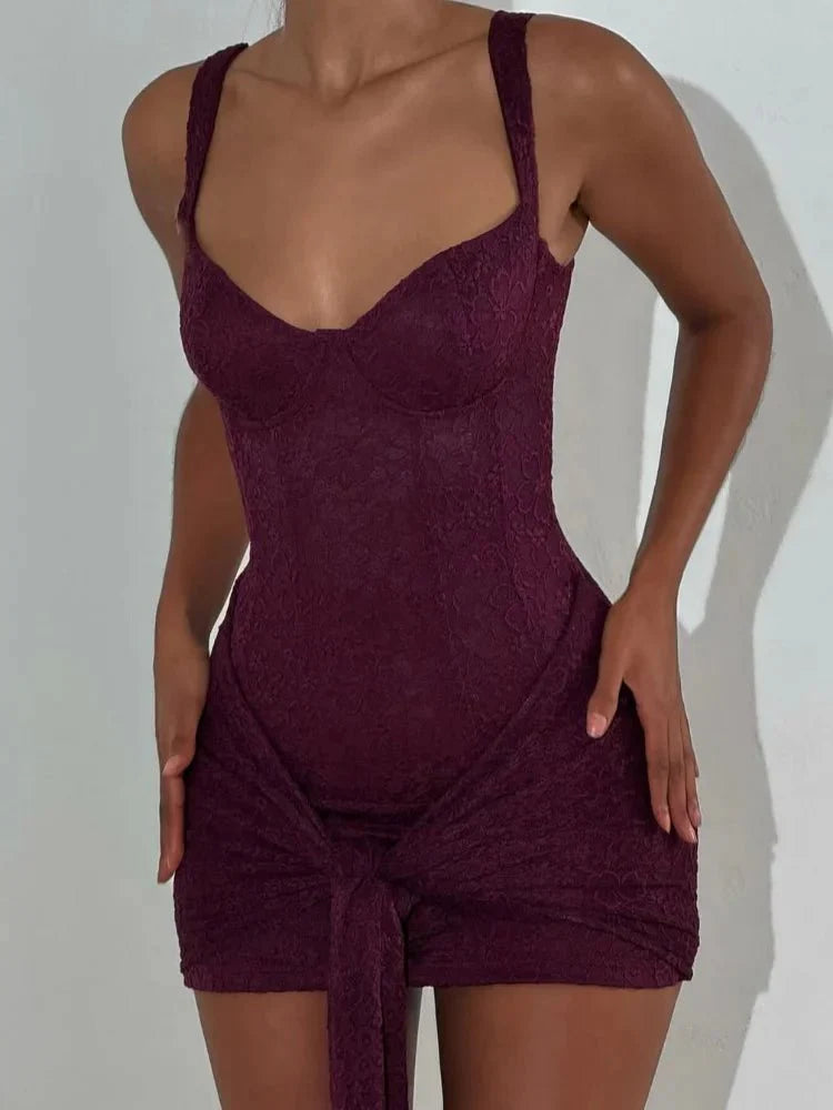 Amanda Sleeveless Corset Mini Dress