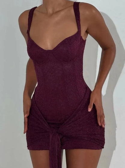 Amanda Sleeveless Corset Mini Dress