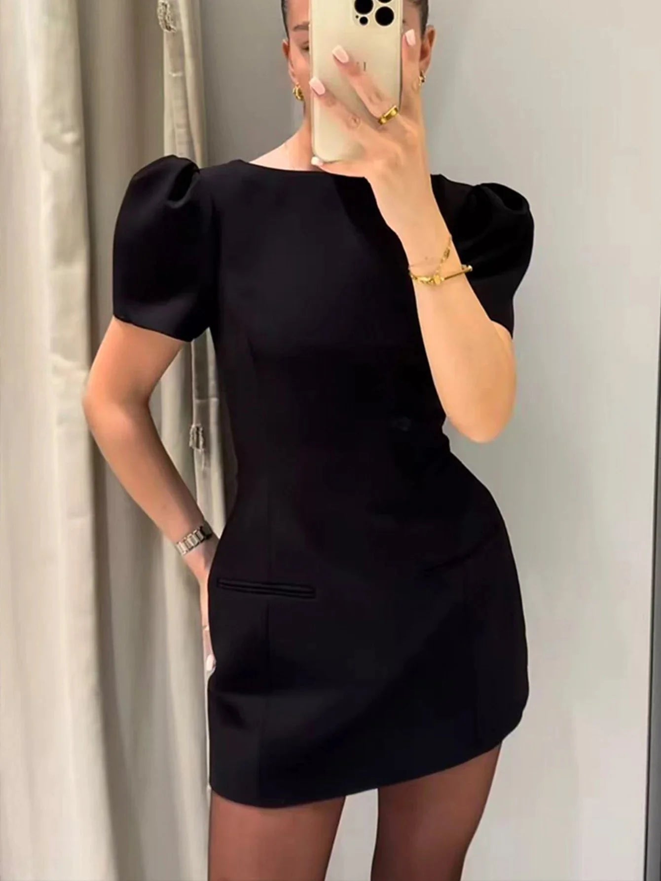 Darcy Puff Sleeve Mini Dress