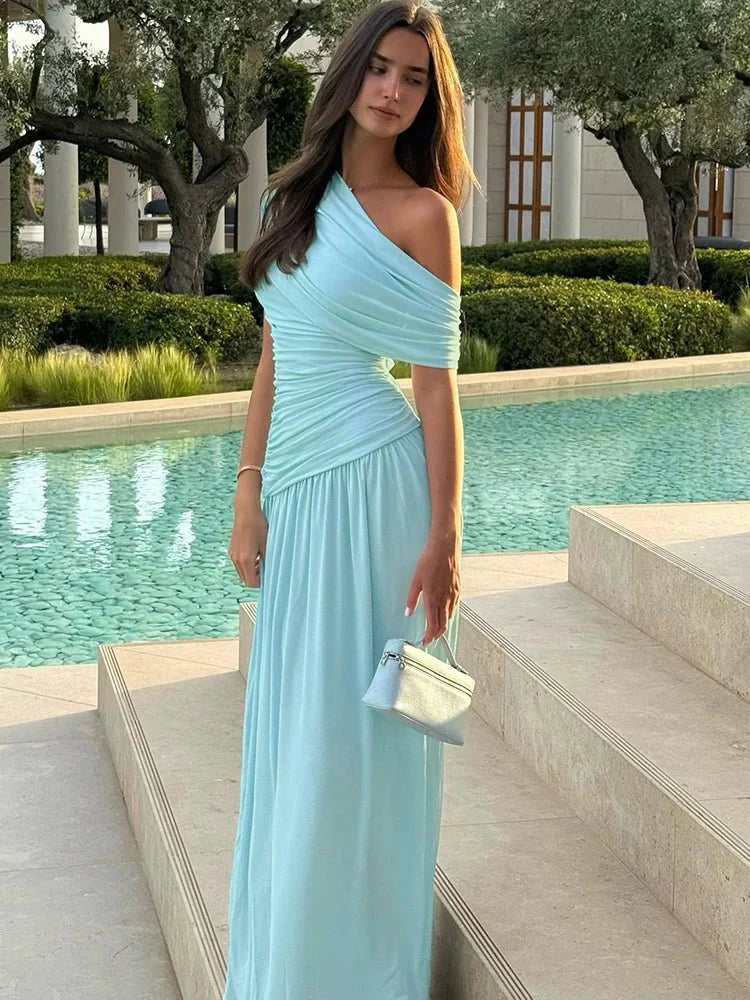 Ingrid One Shoulder Maxi Dress