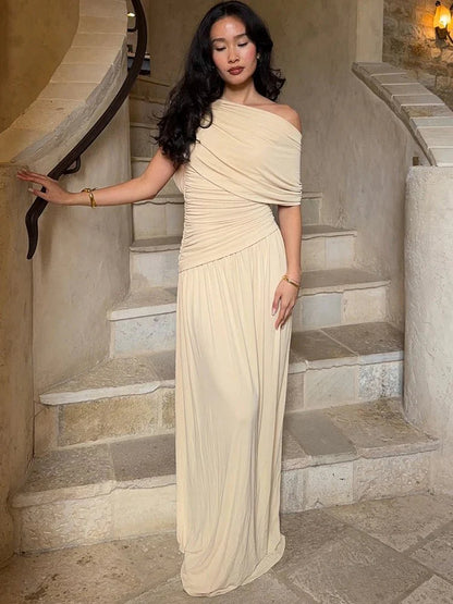 Ingrid One Shoulder Maxi Dress