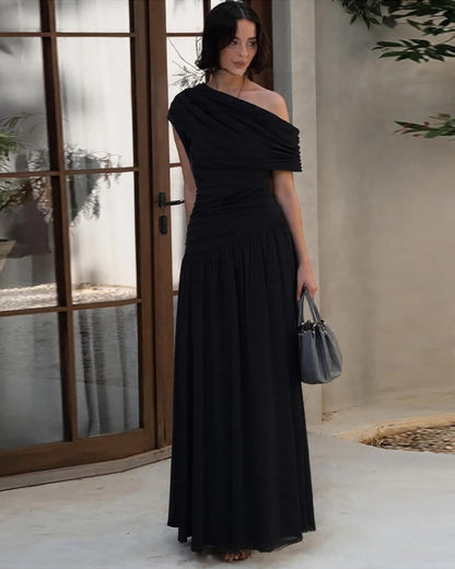 Ingrid One Shoulder Maxi Dress