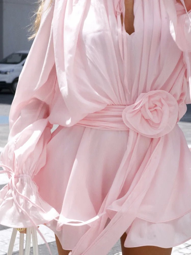 Irene Pleated Mini Dress