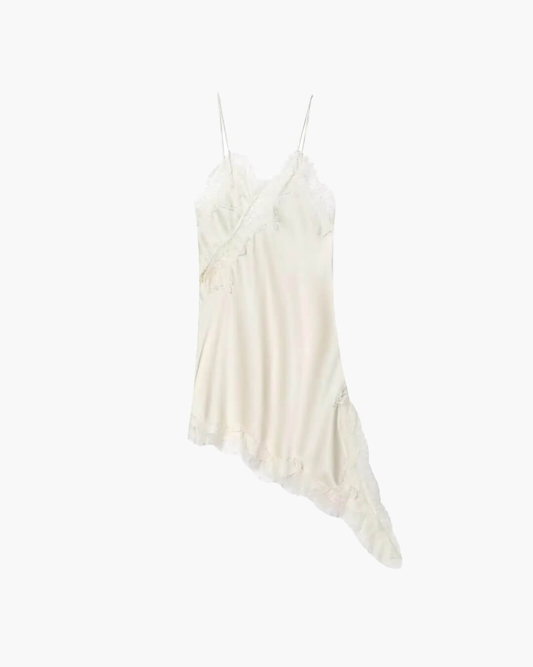 Kara Asymmetric Satin Mini Dress