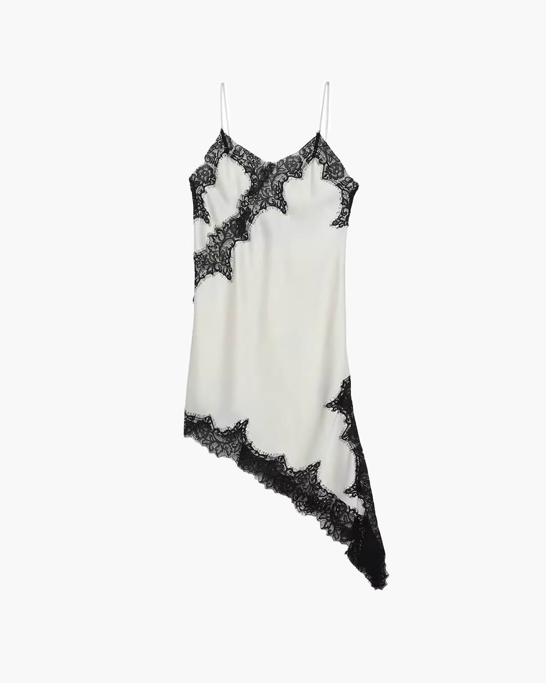 Kara Asymmetric Satin Mini Dress