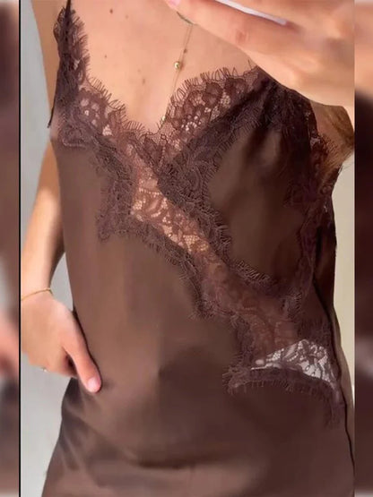 Kara Asymmetric Satin Mini Dress