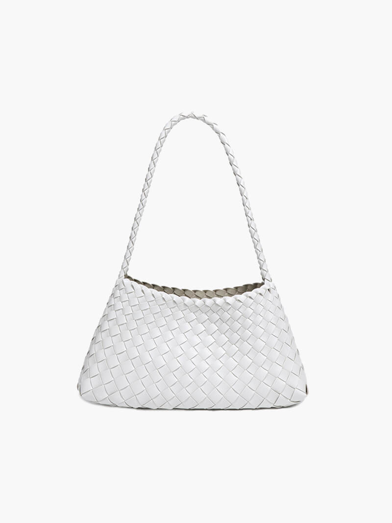 Marissa Vegan Leather Woven Bag Small