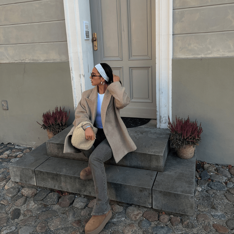 Woven Bag Mini Suede