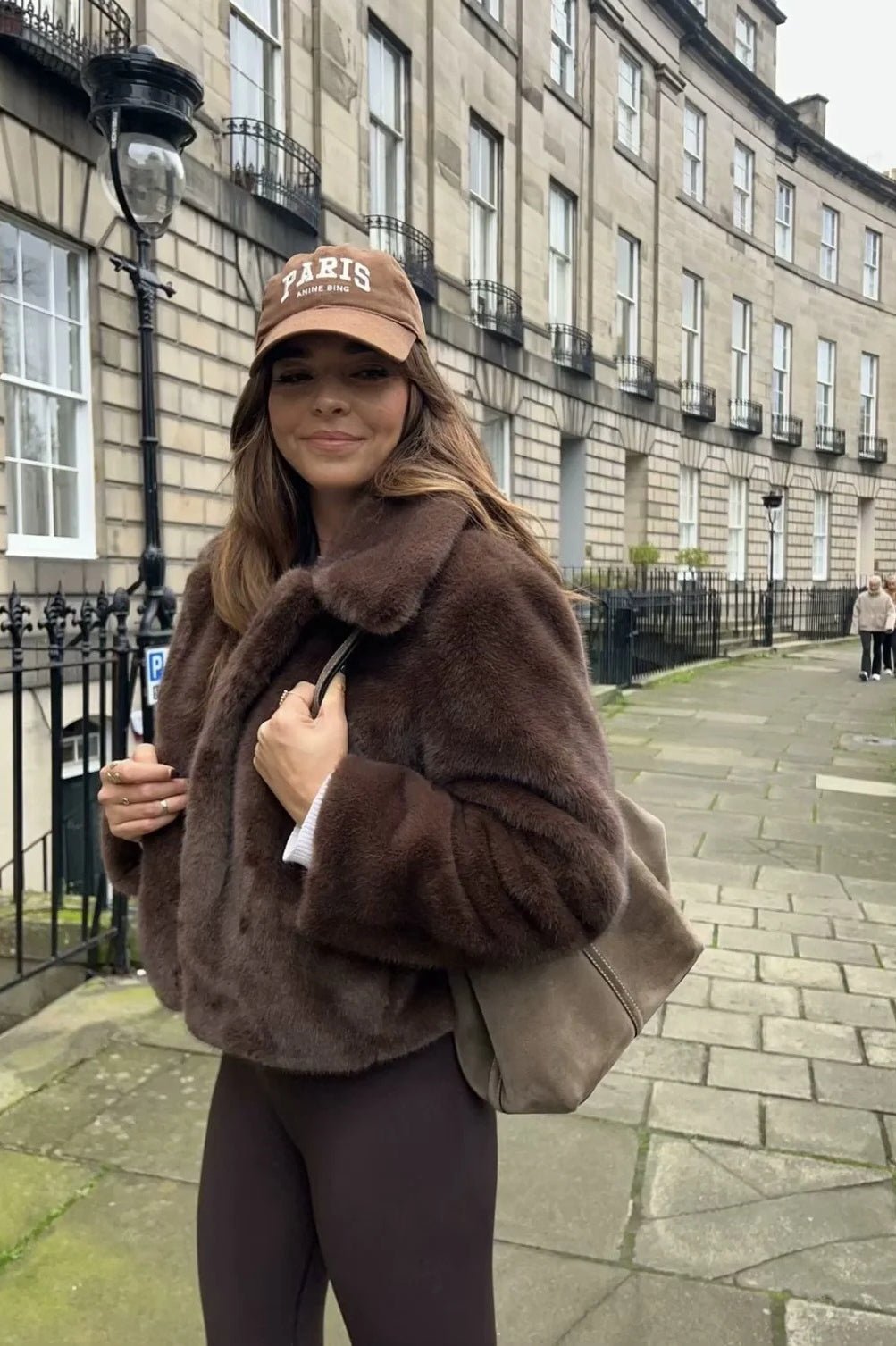 Abby Short Faux Fur Collared Coat