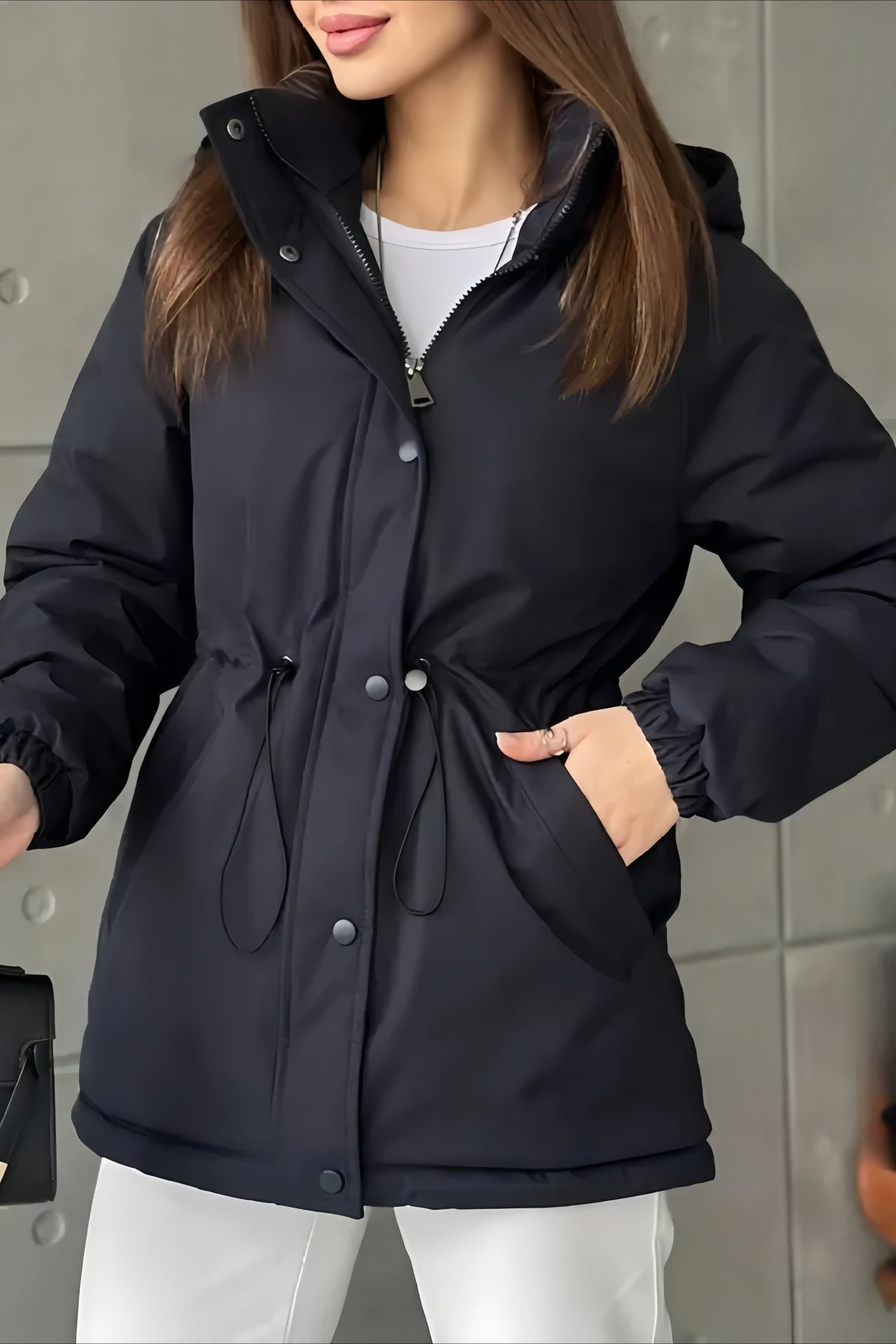 Adele Hooded Windbreaker Jacket