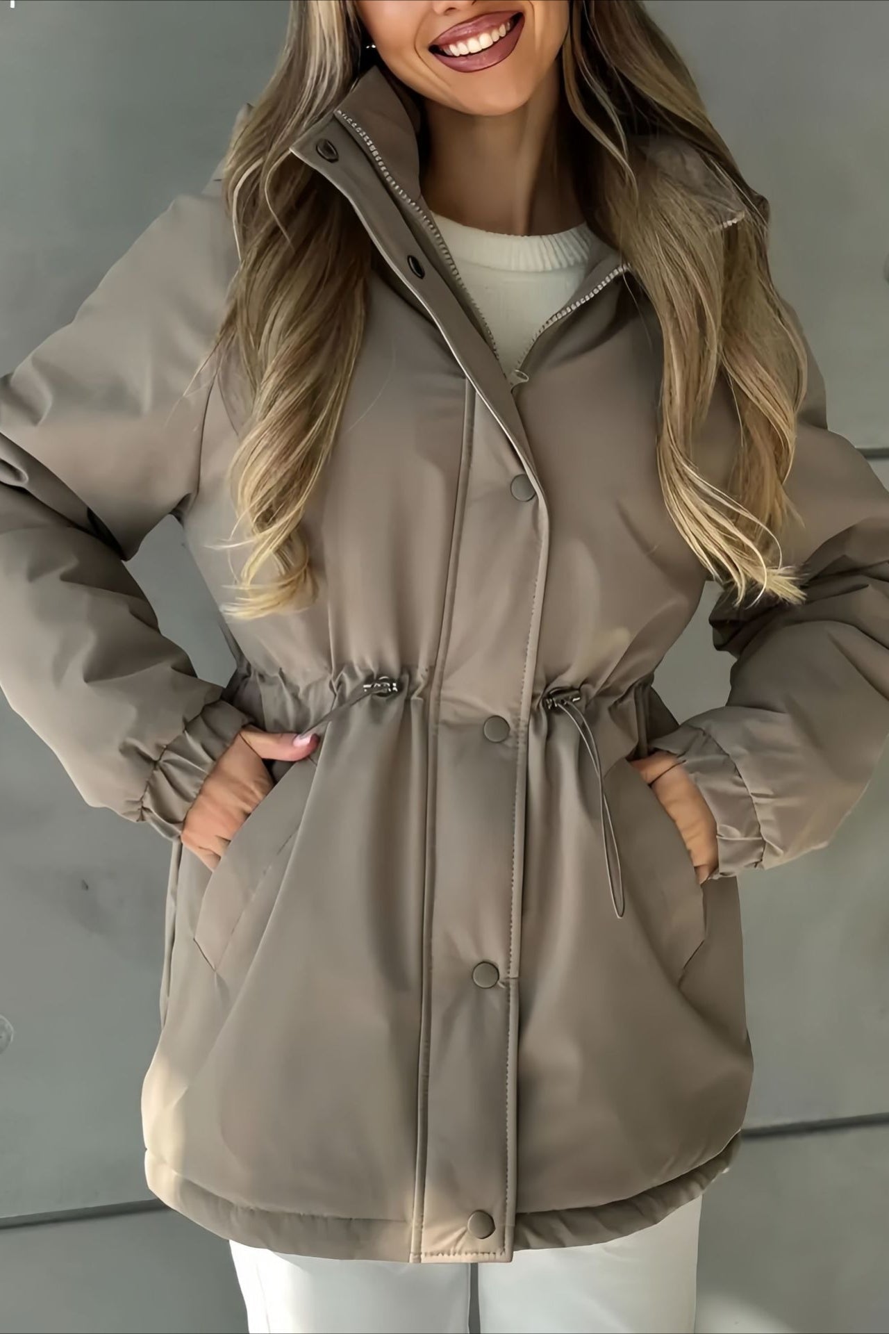 Adele Hooded Windbreaker Jacket
