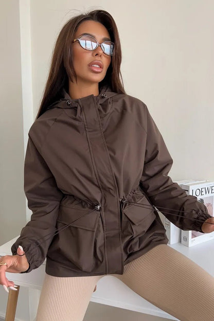 Adelia Waterproof Hooded Jacket