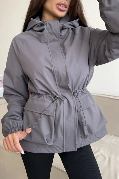 Adelia Waterproof Hooded Jacket