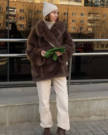 Carissa Faux Fur Coat
