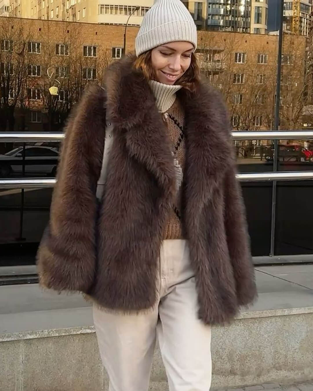 Carissa Faux Fur Coat