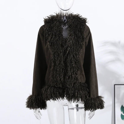 Daisy Plush Faux Fur Coat
