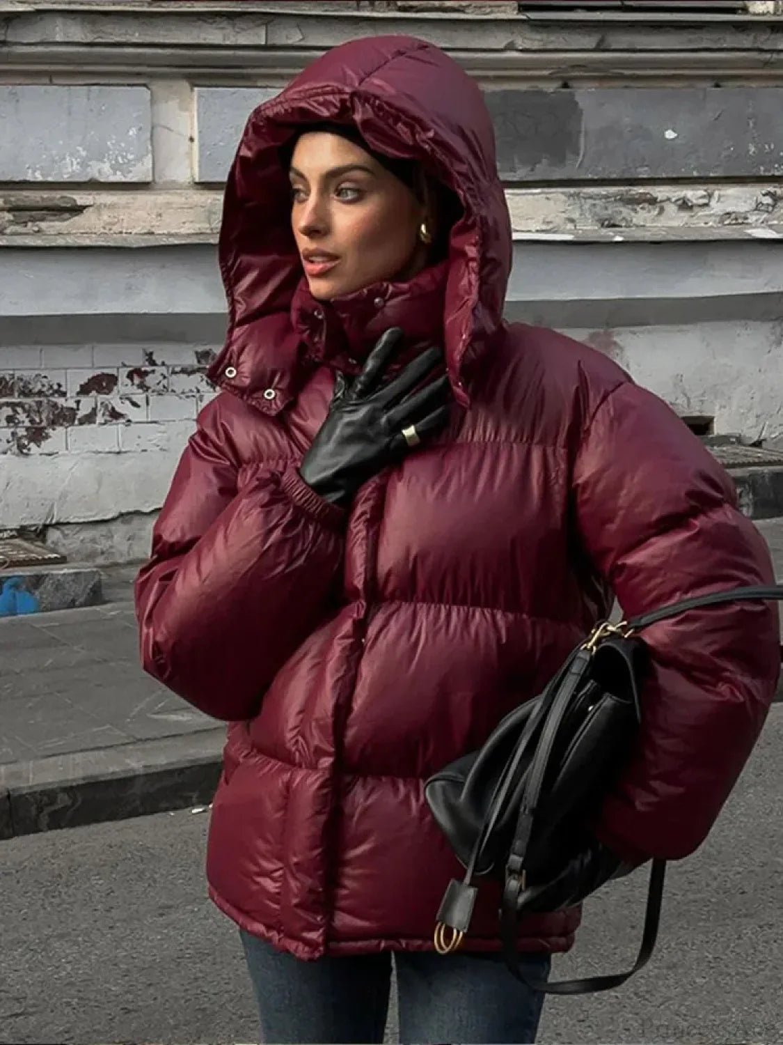 Eliza Hooded Padded Parka Coat