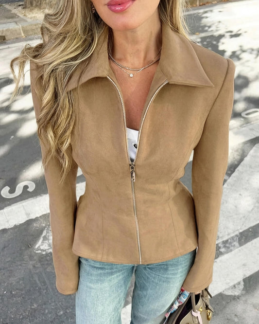 Ella faux Suede Jacket