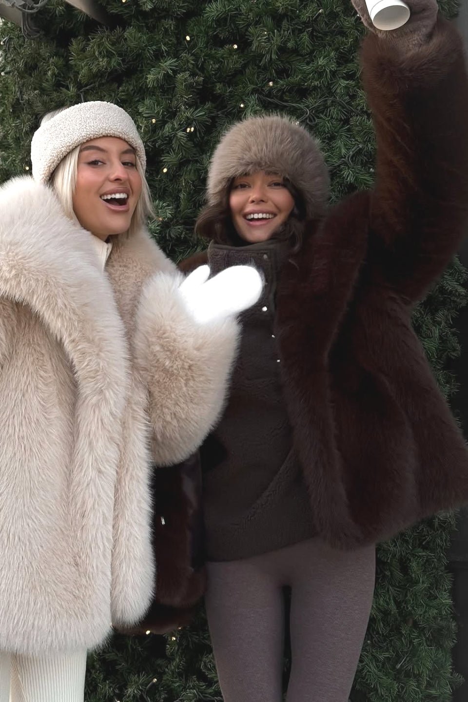 Emilie Puffy Collar Faux Fur Coat