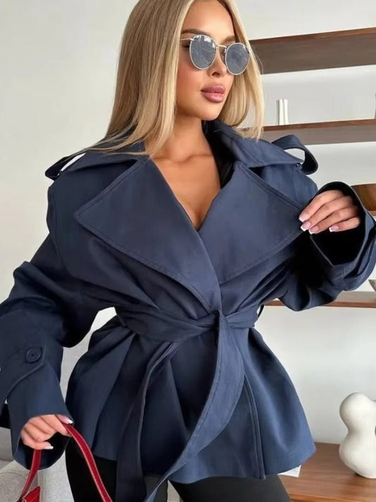 Hailey Crop Trench Coat