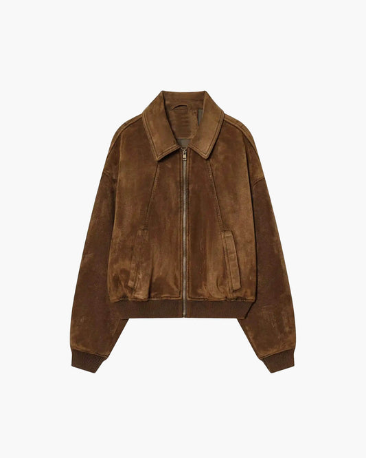 Heather Faux Suede Jacket